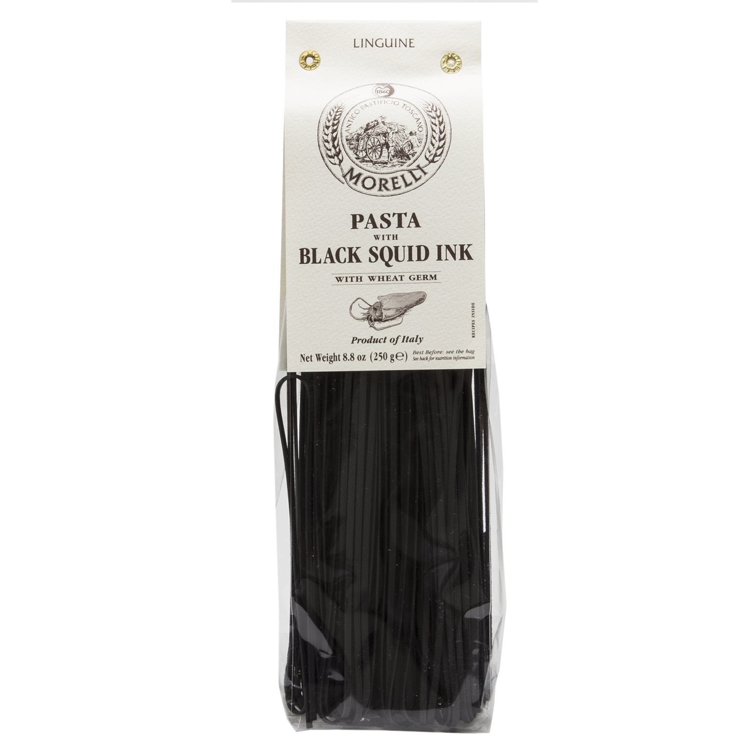 Linguine with Black Squid Ink by Morelli: with Egg (Cuddlefish Ink)