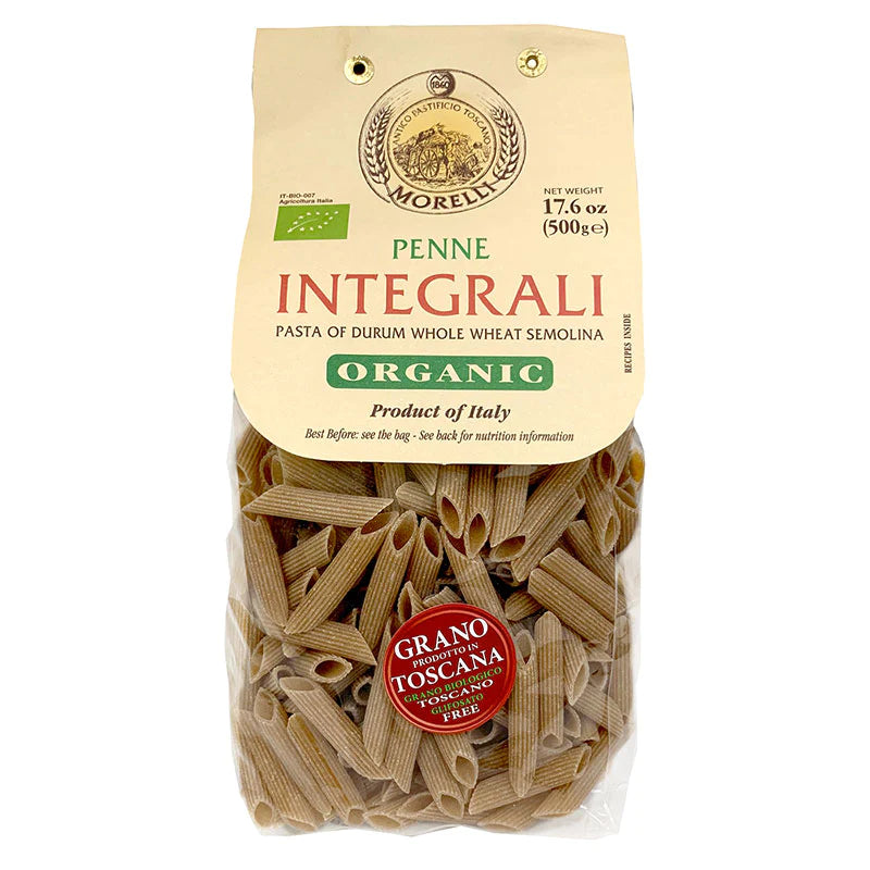 Whole Wheat Penne Integrali - Organic, 1.1 lbs  (500 gr)