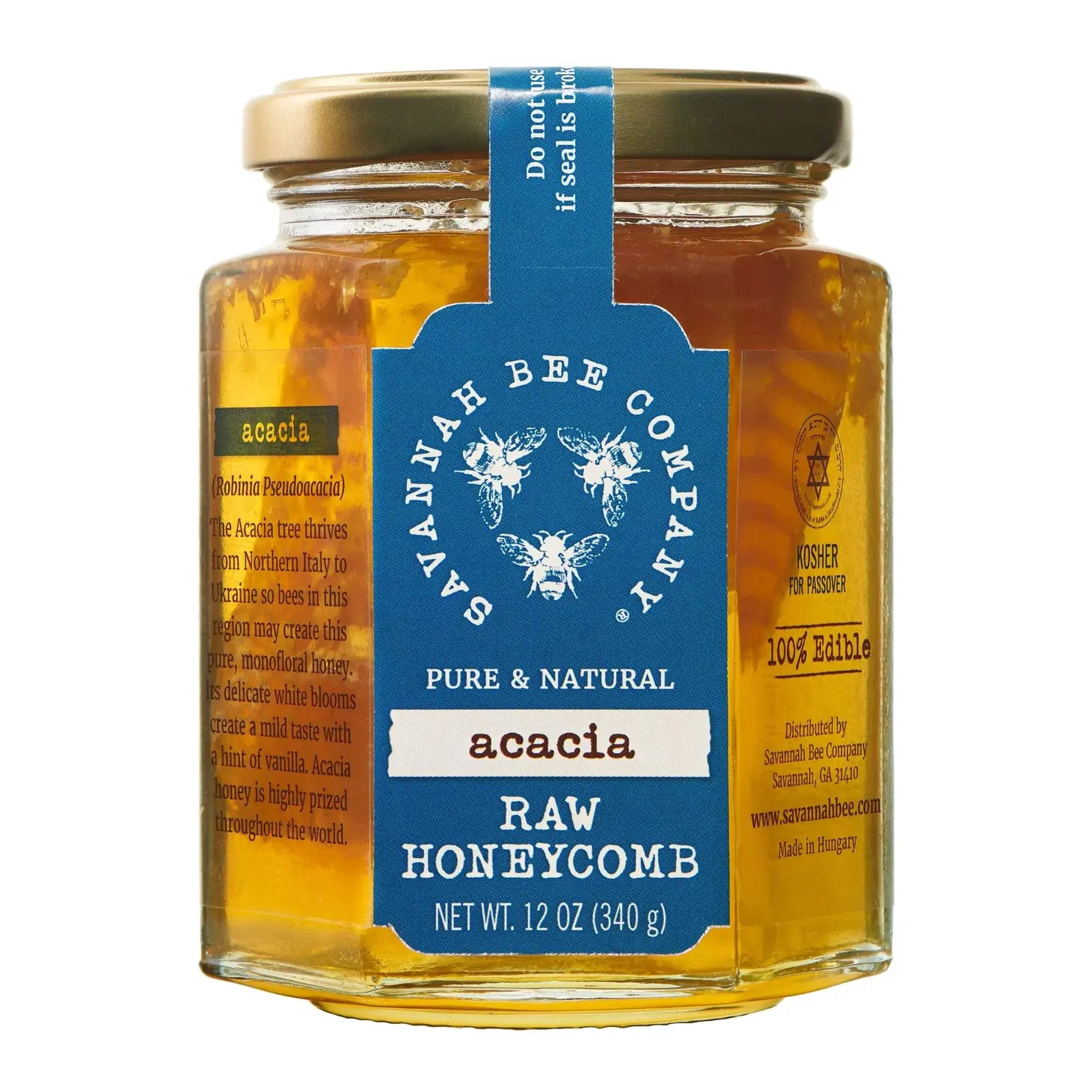 Acacia Honey Comb Jar Savannah Bee Co