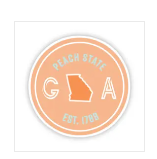 Peach State Georgia Sticker
