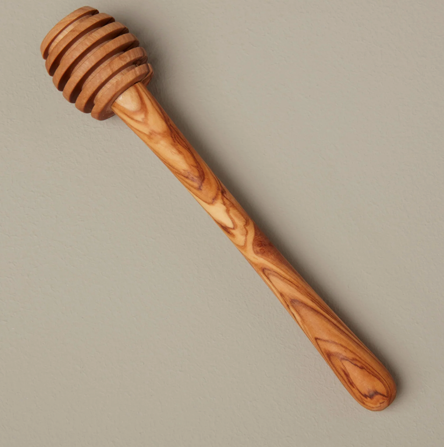 Be Home Olive Wood Honey Dipper, Long
