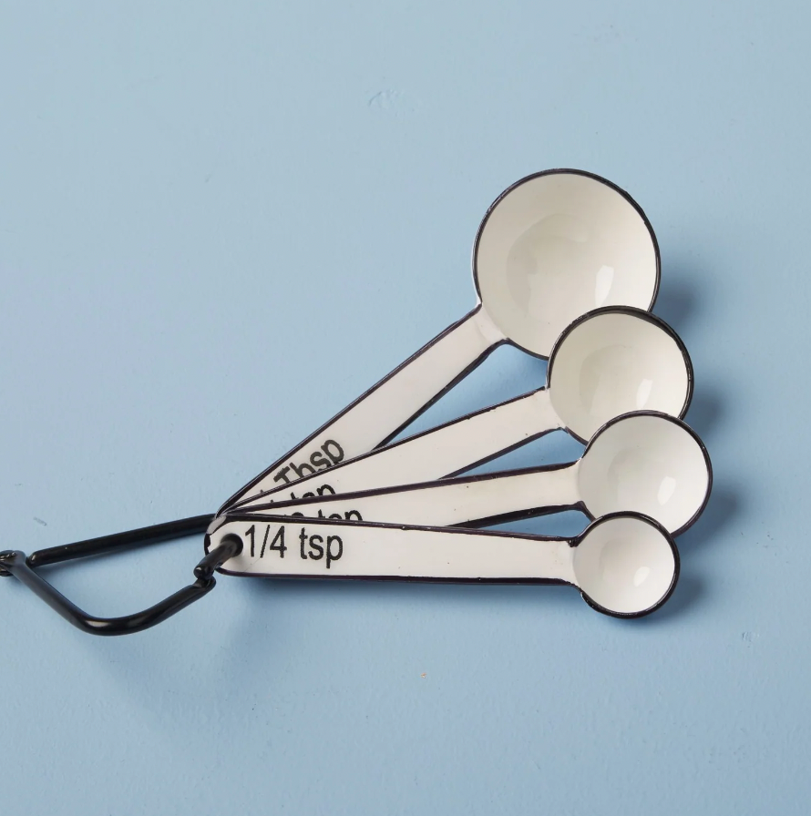 Harlow Measuring Spoons - Black and White