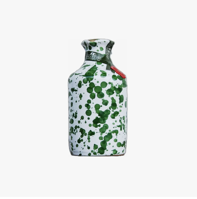 250ml Fantasia Extra Virgin Olive Oil in Mini Ceramic Vase-Green