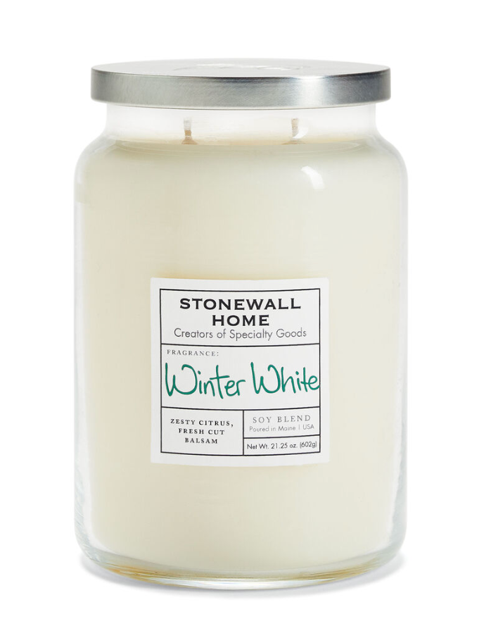 Winter White Candle 21.25oz by Stonewall Kitchen