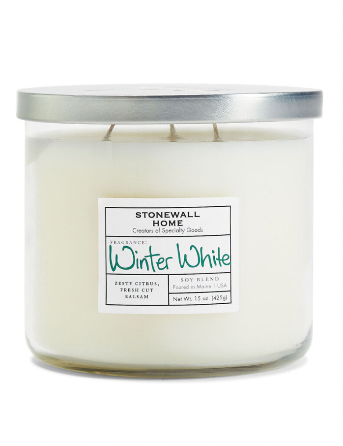 Winter White Candle 15oz by Stonewall Kitchen