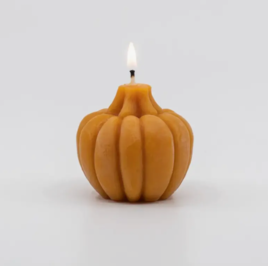 Beeswax Pumpkin Candle - Small