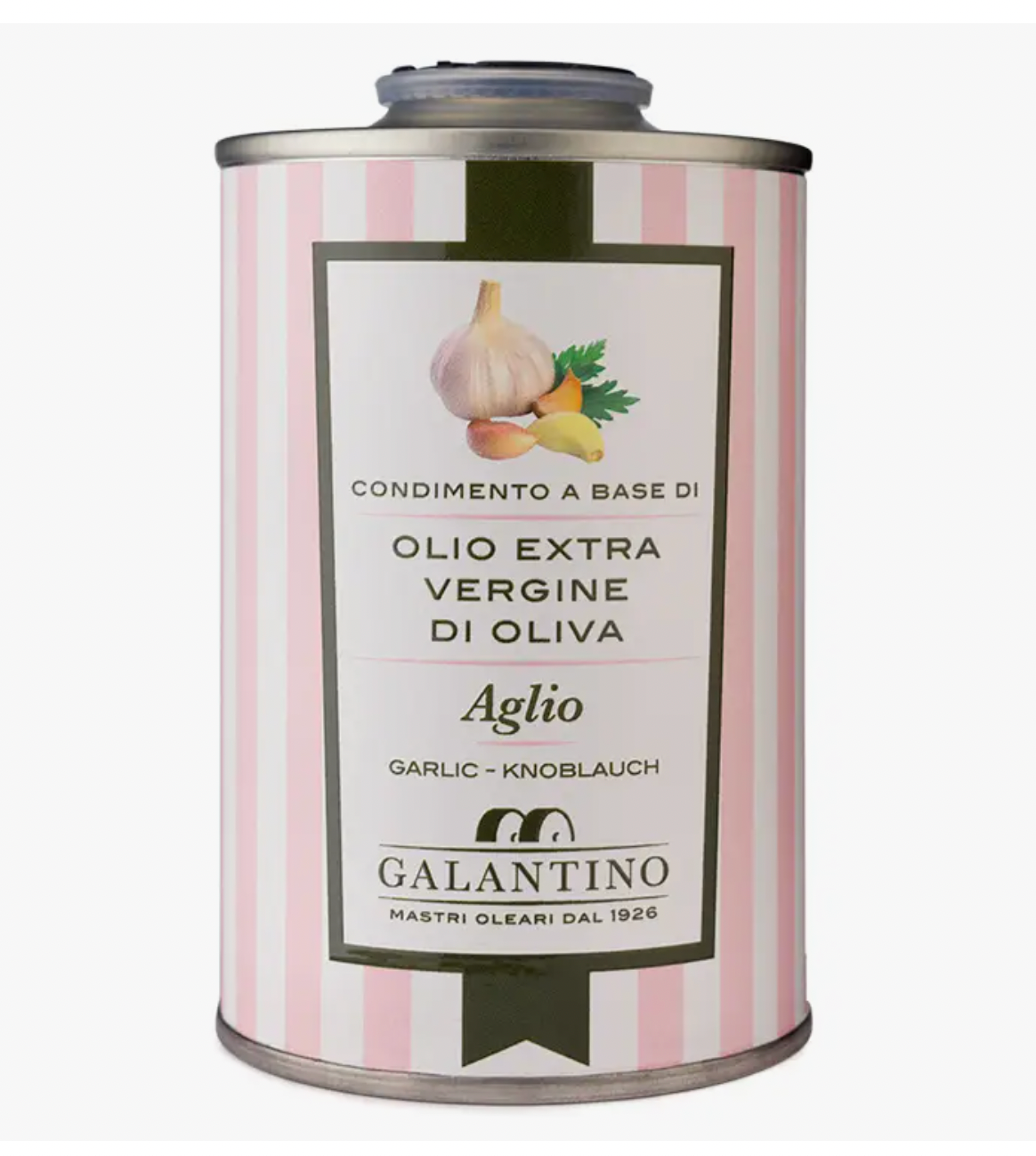 Garlic Extra Virgin Olive Oil By Galantino (pink)