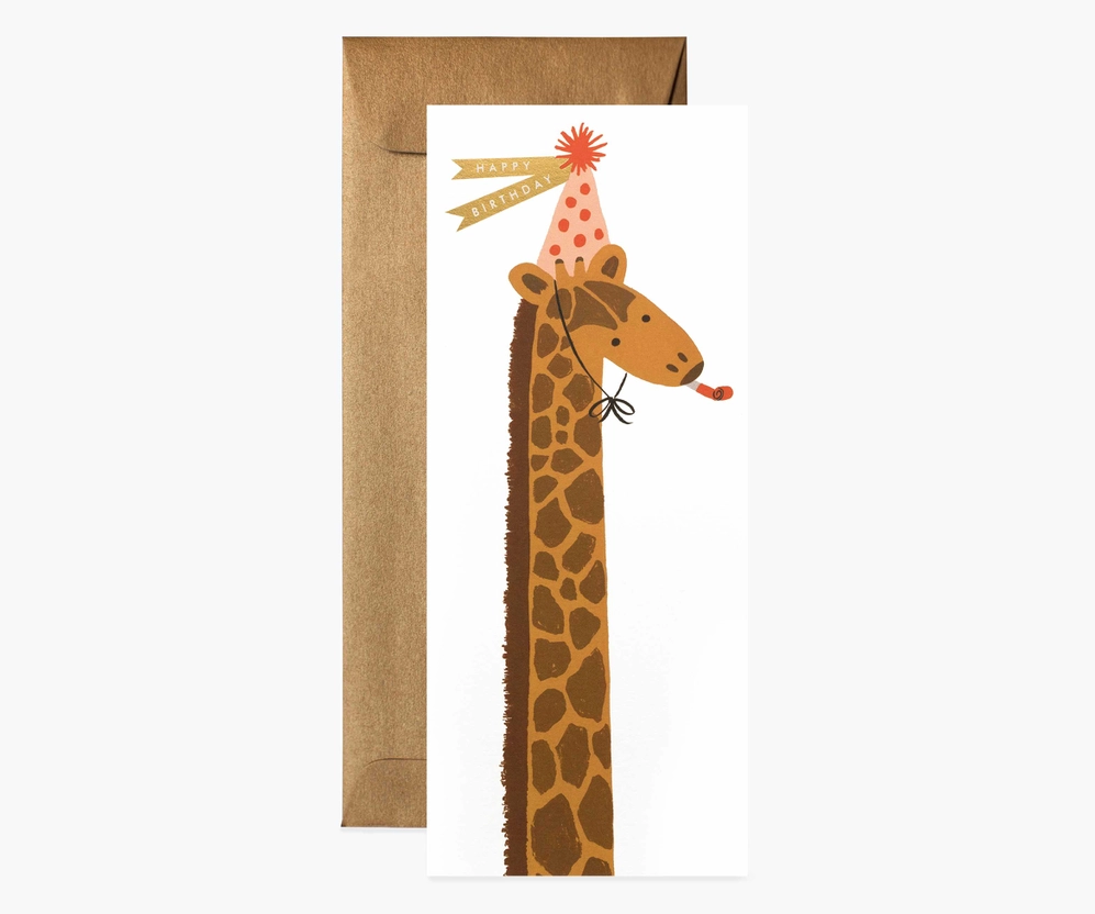 Birthday Giraffe #10 Card