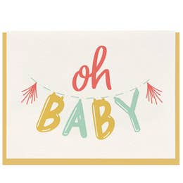 Oh Baby - Balloon Card