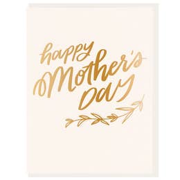 Happy Mother’s Day - Gold and Pink Card