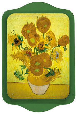 Mini Metal Tray Van Gogh Sunflowers