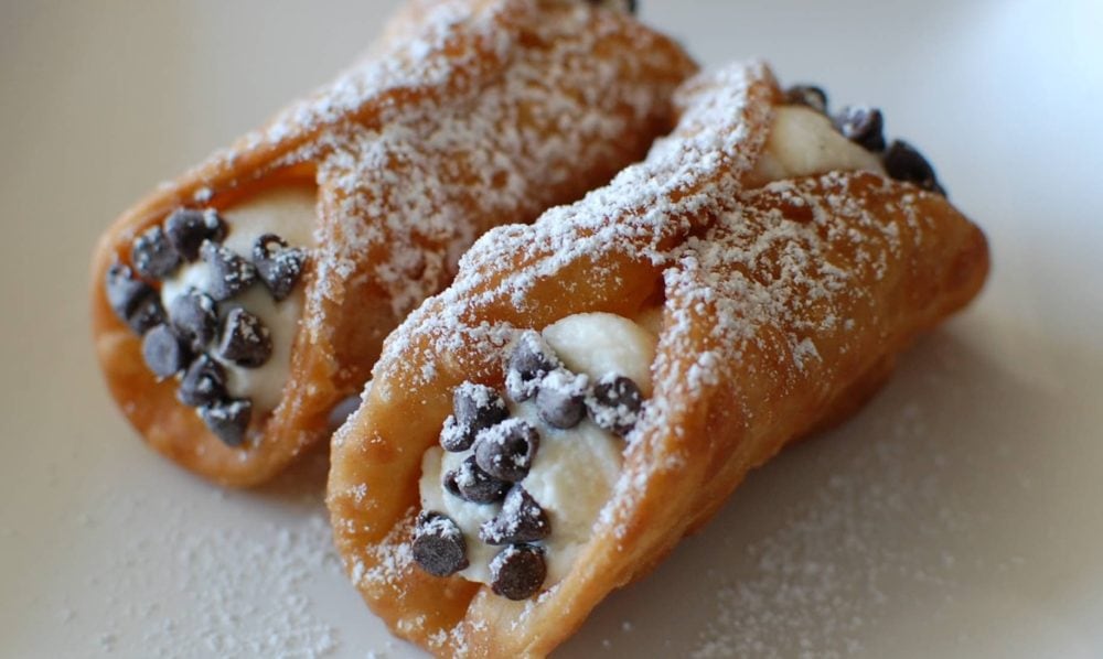 Two Filled Cannolis